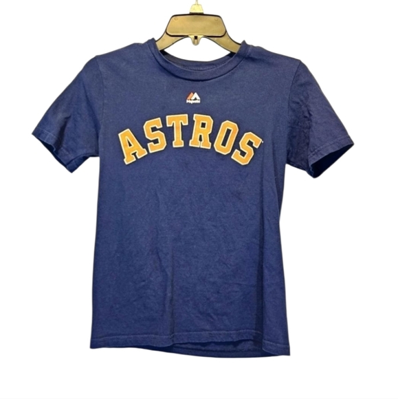 Majestic Other - Majestic Altuve #27 Houston Astros Blue Orange T-Shirt 100% Cotton Sz M 10-12